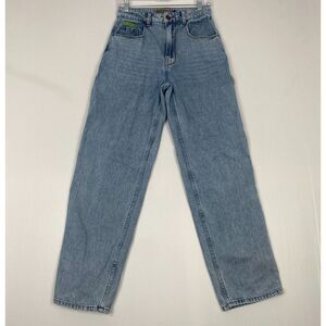 Empyre Jeans Womens 3 Blue Relax Tori Baggy Loose Skater Raver Y2K Hip Hop Denim